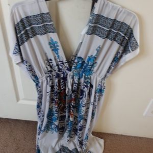 White Patterned Dress (size XL)